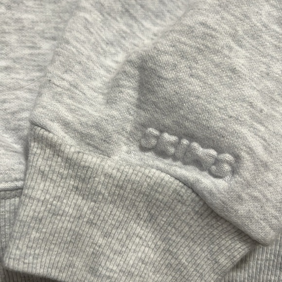 SKIMS Cotton Fleece Classic Hoodie Light Heather Size XS - Picture 4 of 5